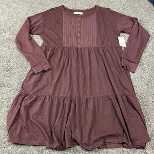 Lucky Brand Women’s Maroon Dress size Large NWT